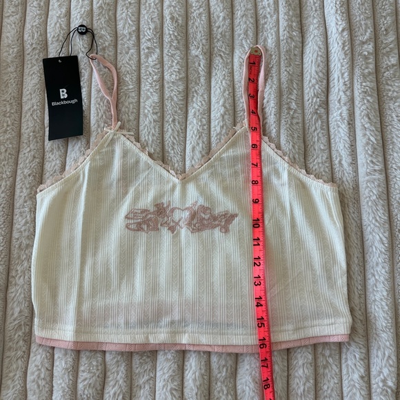 NWT Blackbough Bambi Floral Embroidered Pointelle Cami Tank Top in Lovestruck - Picture 10 of 16